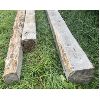 Image 2 : LOT OF 3 - WOOD BEAMS - 12 FT 2 IN (LONGEST), 10 IN SQ