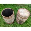 Image 2 : LOT OF 2 - WOOD BARRELS - 22 X 35 INCH