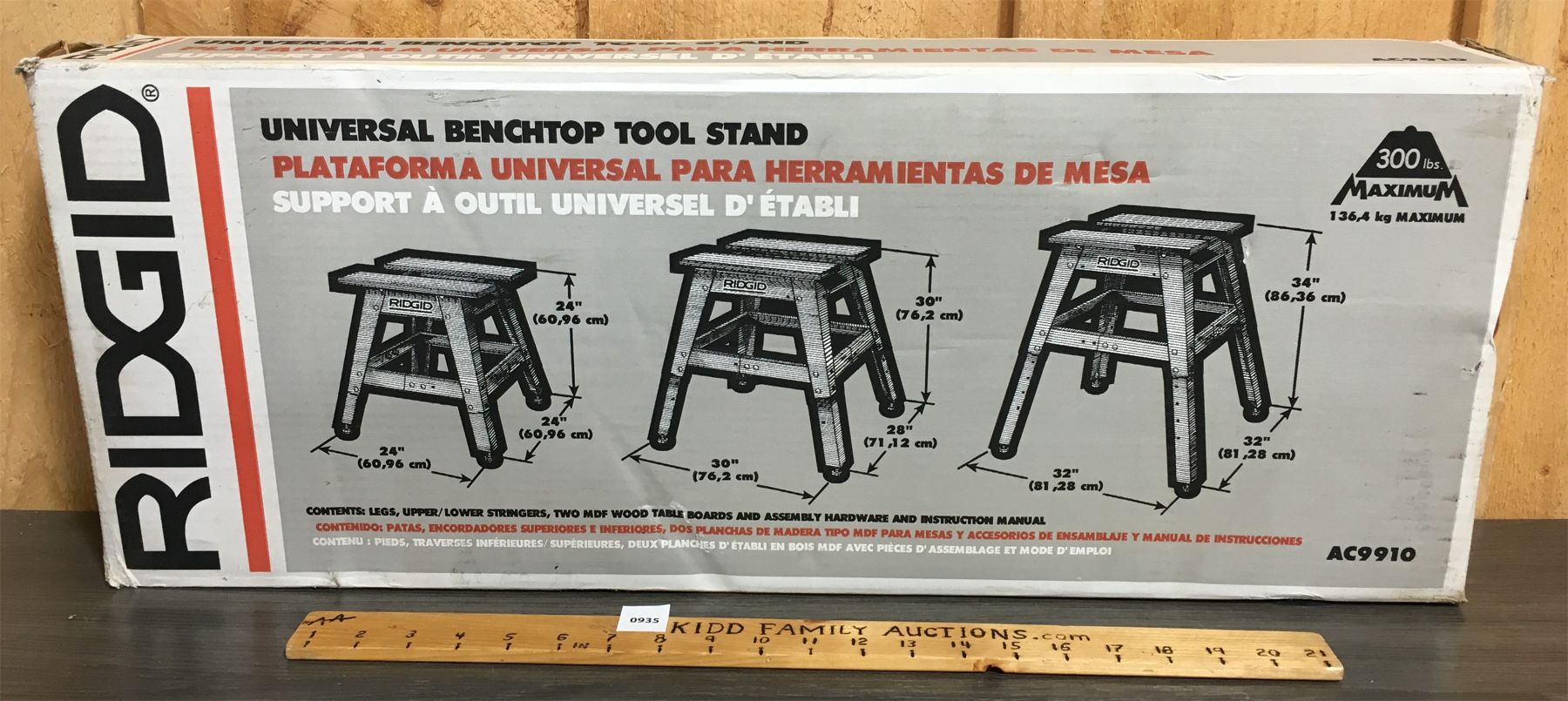 RIDGID UNIVERSAL BENCHTOP TOOL STAND Kidd Family Auctions