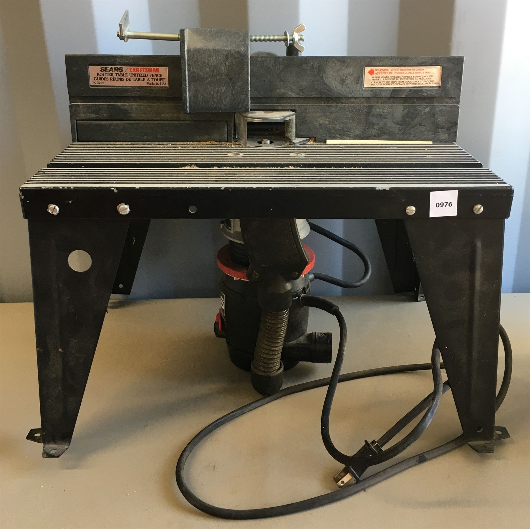 SEARS CRAFTSMAN 900 ROUTER W/ ROUTER TABLE