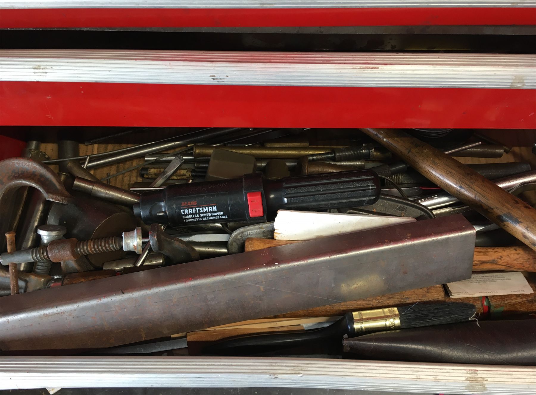 BEACH INDUSTRIES ROLLING TOOL CADDY W/ CONTENTS