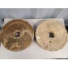 Image 1 : LOT OF 2 - ANTIQUE WET STONES FOR GRINDER - 16 INCH
