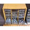 Image 2 : LOT OF 2 - PARTS BINS W/ MISC BOLTS, SCREWS ETC.