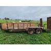 Image 2 : 20ft TANDEM AXLE TRAILER W/ WINCH