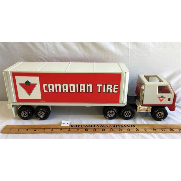 TONKA CANADIAN TIRE TRANSPORT TRUCK - APPROX 21in LONG