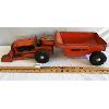 Image 3 : WYANDOTTE PRESSED STEEL FRONT END LOADER W/ TRAILER