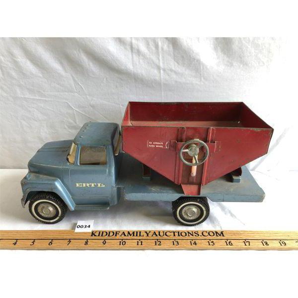 ERTL PRESSED STEEL TRUCK W/ GRAIN BOX - APPROX 14.5in LONG