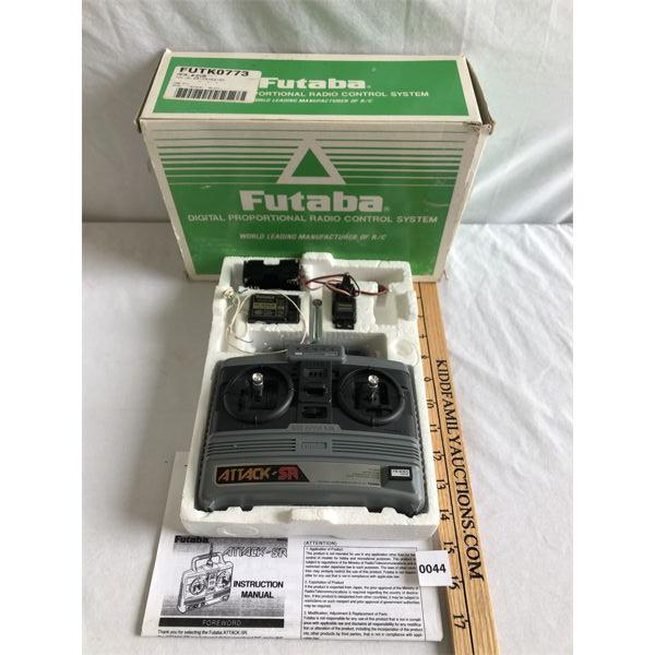 VINTAGE RC ATTACK FUTABA CONTROLLER W/ RECEIVER IN BOX
