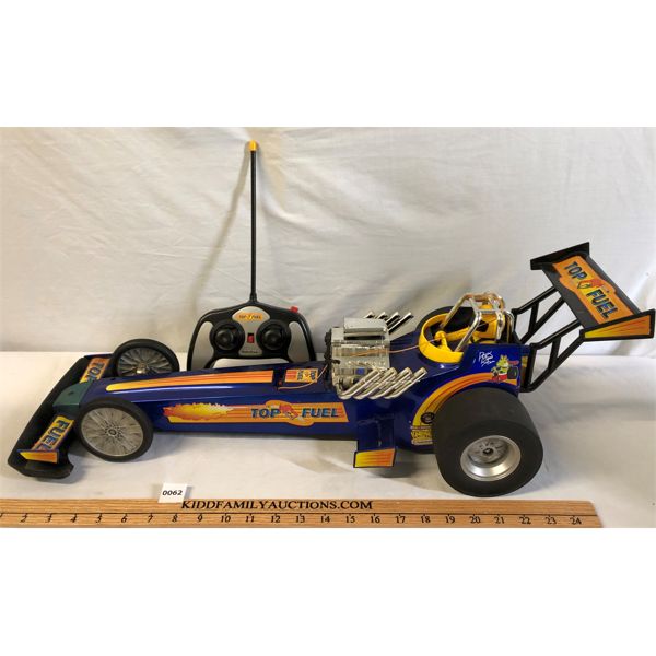 VINTAGE RADIO SHACK R/C TOP FUEL DRAG CAR W/ CONTOLLER