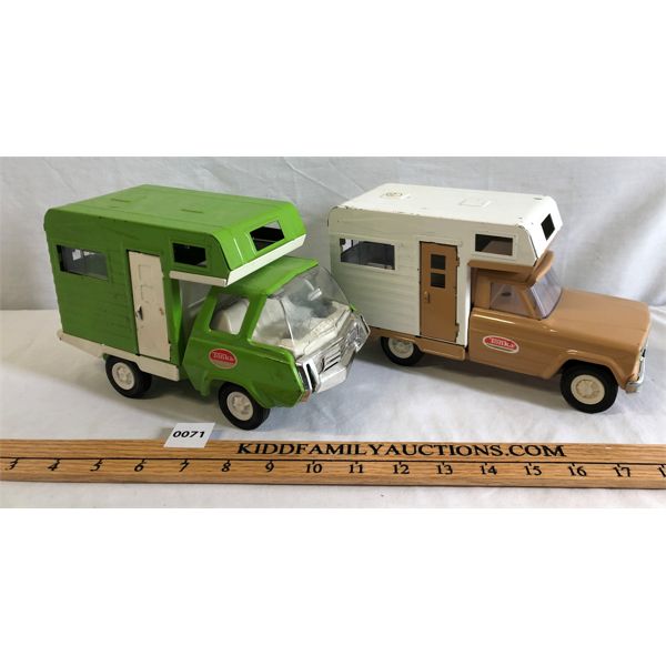 LOT OF 2 - TONKA CAMPERS - INCL JEEP MODEL