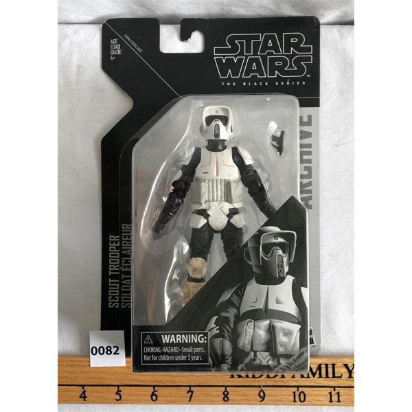 STAR WARS - THE BLACK SERIES - 2014 SCOUT TROOPER FIGURINE - AS NEW