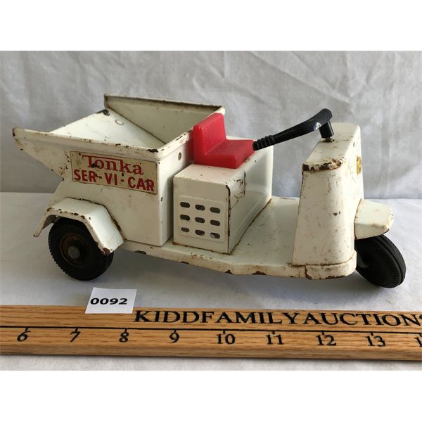 VINTAGE TONKA SERVICE SCOOTER - 9 INCHES