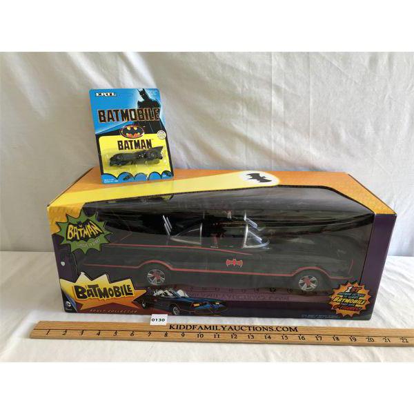 DC COMICS CLASSIC TV SERIES BATMOBILE & ERTL BATMOBILE 1/64 SCALE