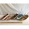LOT OF 5 - WOODEN & TIN BOATS