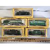 Image 2 : LOT OF 5 - HO SCALE LIFE LIKE BRAND TRAIN CARS W/ TRACK