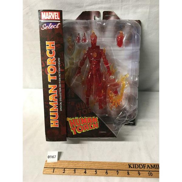 MARVEL HUMAN TORCH FIGURE - AS NEW