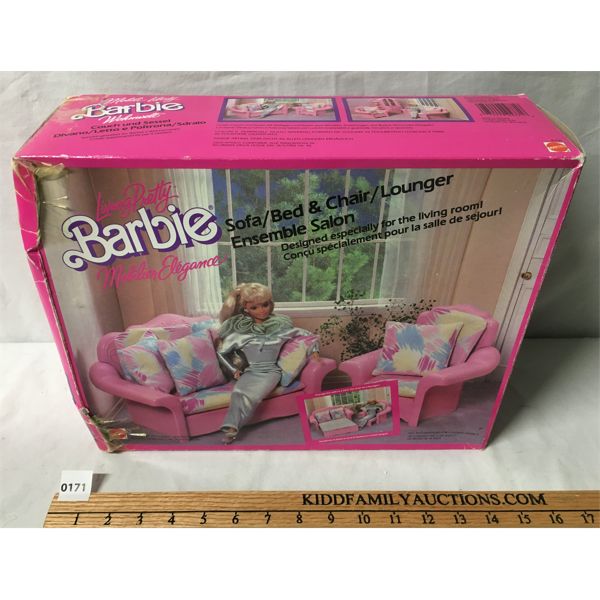 BARBIE ACCESSORIES - SOFA/BED & CHAIR/LOUNGER