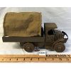 Image 1 : EARLY MARX USA TIN WIND-UP ARMY TRUCK W/ ORIGINAL CANVAS
