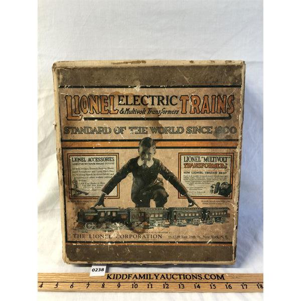 EARLY RARE LIONEL TRAIN BOX - 3 x 12 x 13.5in