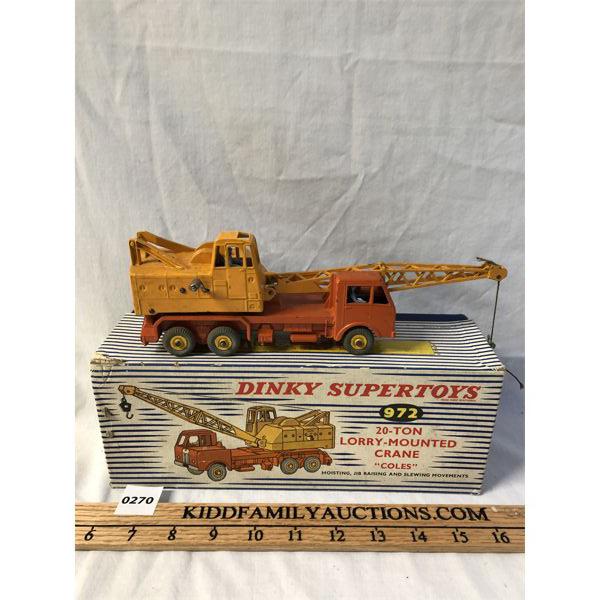 DINKY SUPERTOYS #972 20 TO LORRY MOUNTED CRANE