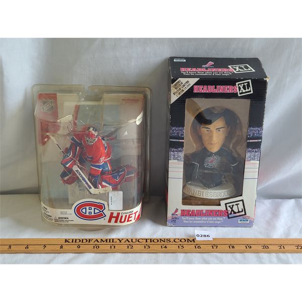 LOT OF 2 - CRISTOBAL HUET & JOHN VANBIESBROUCK ACTION FIGURES - AS NEW