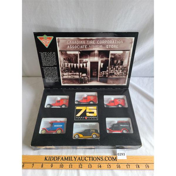 75TH ANNIVERSARY CANADIAN TIRE MATCHBOX COLLECTORS CAR SET