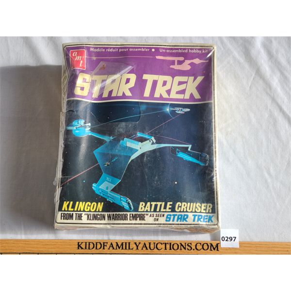 STAR TREK KLINGON BATTLE CRUISER UN-ASSEMBLED HOBBY KIT - UNOPENED