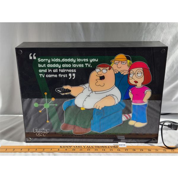 LIGHT UP FAMILY GUY SIGN