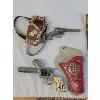 Image 2 : LOT OF 3 - METAL WESTERN TOY GUNS - AMERICAN FRONTIER SERIES, PET AND DAISY