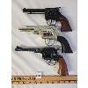 Image 1 : LOT OF 3 - METAL AND PLASTIC TOY GUNS - COYOTE, SUPER COWBOY AND TOOTSIE TOY