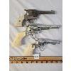 Image 1 : LOT OF 3 - METAL AND PLASTIC TOY GUNS - PONY BOY, GENE AUTRY AND KUSAN INC