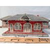 Image 3 : LOT OF 4 - MARX GIRARD TRAIN STATIONS AND AMERICAN FLYER TRAIN CAR