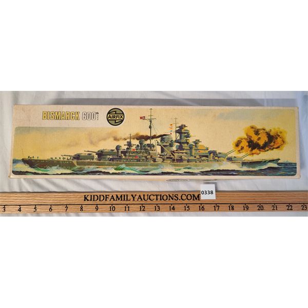BISMARCK 1:600 SCALE AIRFIX MODEL BOAT KIT - UNBUILT  