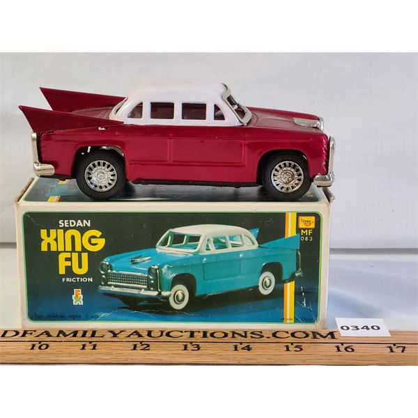 XING FU MF-083 TIN FRICTION CAR W/ ORIGINAL BOX
