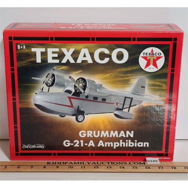 TEXACO GRUMAN G-21-A AMPHIBIAN SCALE MODEL COIN BANK