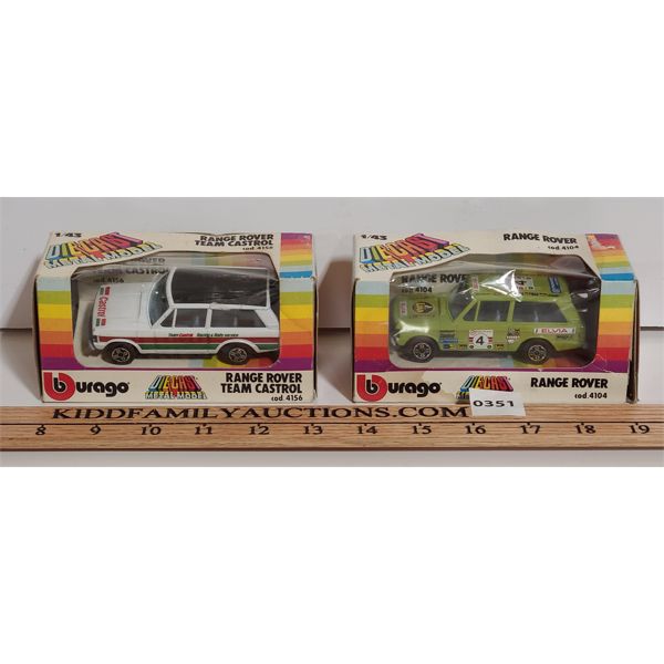 LOT OF 2 - BURAGO 1:43 SCALE DIECAST MODELS 