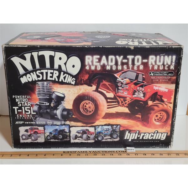 HPI RACING 1:10 SCALE NITRO RC MOSTER KING TRUCK - NEW