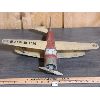 Image 4 : LOT OF 2 - VINTAGE FOLK ART WOOD AIRPLANES 