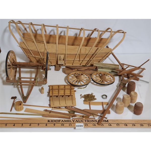 COVERED WAGON WOODEN MODEL
