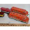 Image 3 : LOT OF 6 - MARX TIN TRAIN LOCOMOTIVES AND CARS