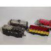 Image 4 : LOT OF 6 - MARX TIN TRAIN LOCOMOTIVES AND CARS