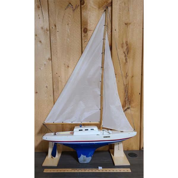 COX SANWA RC MODEL SAILBOAT - 30in LONG