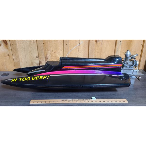 IN TOO DEEP RC GAS POWER SPEED BOAT - 42in LONG