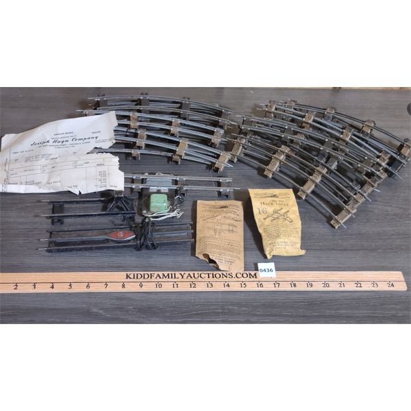 1950's AMERICAN FLYER TRAIN TRACK W/ ORIGINAL SALES INVOICE