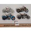 Image 2 : LOT OF 4 - MINIATURE DIECAST MOTOCYCLES 