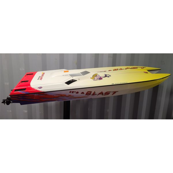 RC TWIN 50cc 2 STOKE MERCURY RACING GAS POWERED SPEEDBOAT - 78in LONG