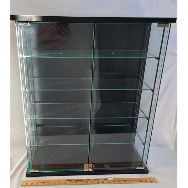 4TIERED GLASS SHELF DISPLAY 10 x 24 x 28 in