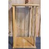 Image 2 : WOOD & 3-SIDED GLASS DISPLAY CABINET - 12 x 12 x 21.5 in