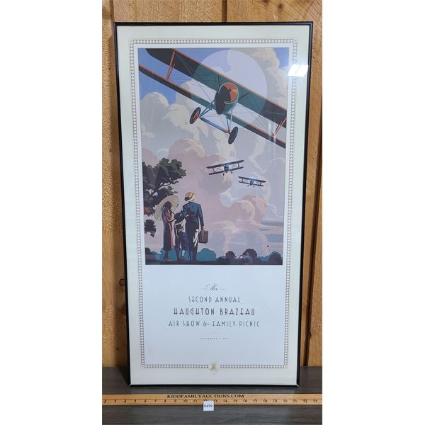 'THE SECOND ANNUAL HAUGHTON BRAZEAU AIRSHOW & PICNIC' PRINT - 18 x 36 in