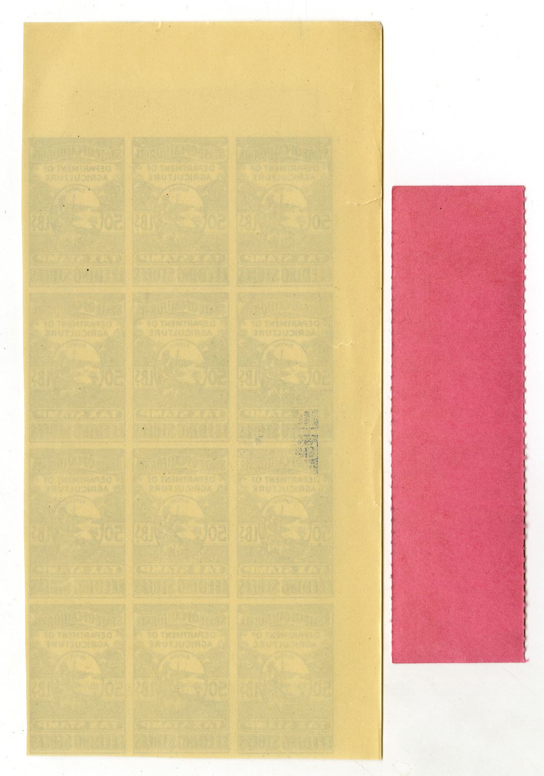 State Revenue State Of California ND ca 1930 50s Imperforate Block state-revenue-state-of-california-nd-ca-1930-50s-imperforate-block